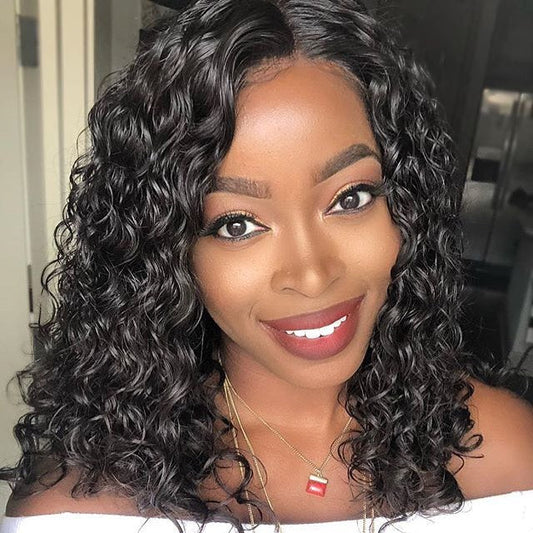 HD - Human Hair 4x4 Lace Closure Water Wave Wig