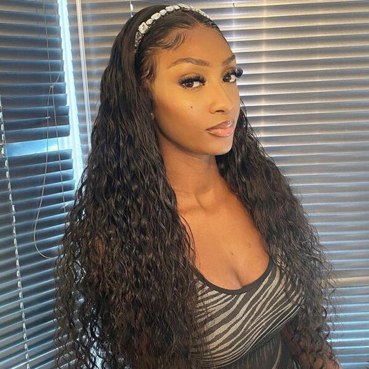 Human Hair 13x6 Lace Front Water Wave Wig