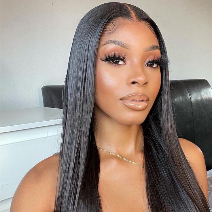 HD - Human Hair 4x4 Lace Closure Straight Wig