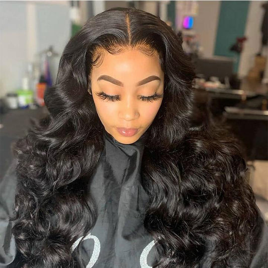 Human Hair 13x4 Full Lace Front Body Wave Wig