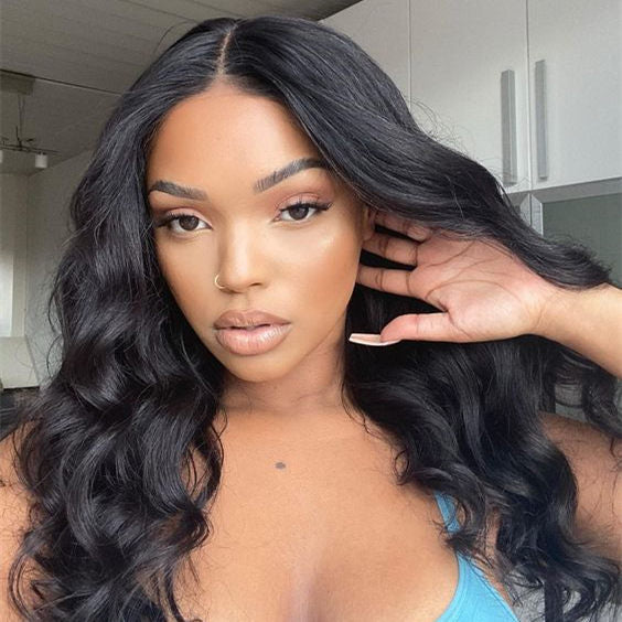 Human Hair 13x4 Full Lace Front Body Wave Wig