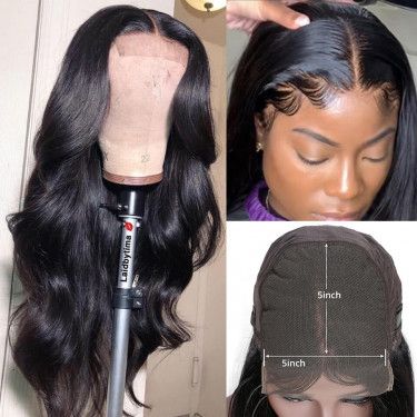 HD - Human Hair 5x5 Lace Closure Body Wave Wig