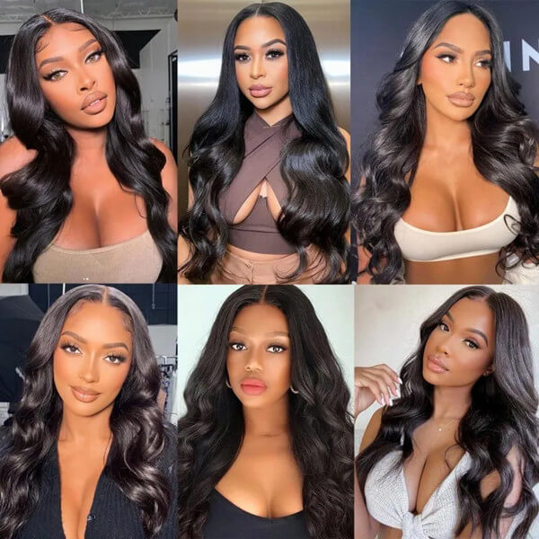 Human Hair 4x4 Lace Closure Body Wave Wig