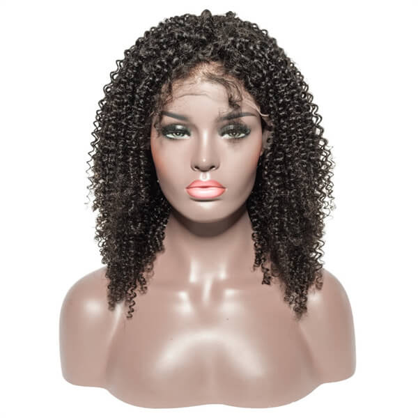 Human Hair 13x4 Lace Front Kinky Curly BOB Wig