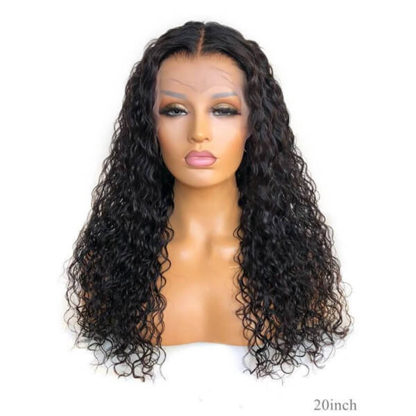 Human Hair 13x4 Full Lace Front Deep Curly Wig