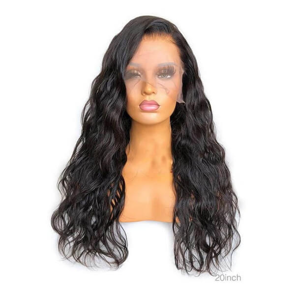 Human Hair 4x4 Lace Closure Natural Wave Wig