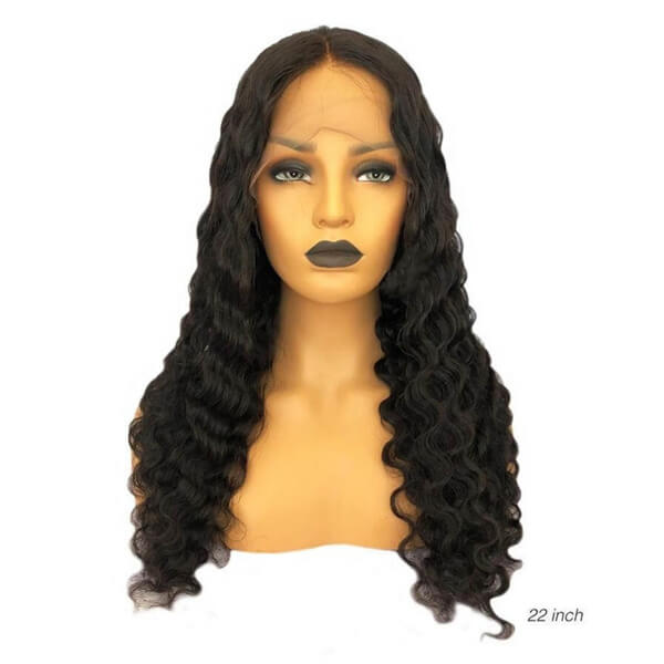 HD - Human Hair 4x4 Lace Closure Deep Wave Wig