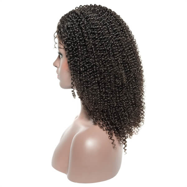 Human Hair 4x4 Lace Closure Kinky Curly BOB Wig