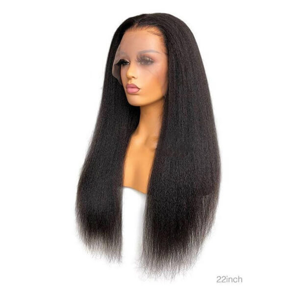 HD - Human Hair 13x6 Lace Front Kinky Straight Wig