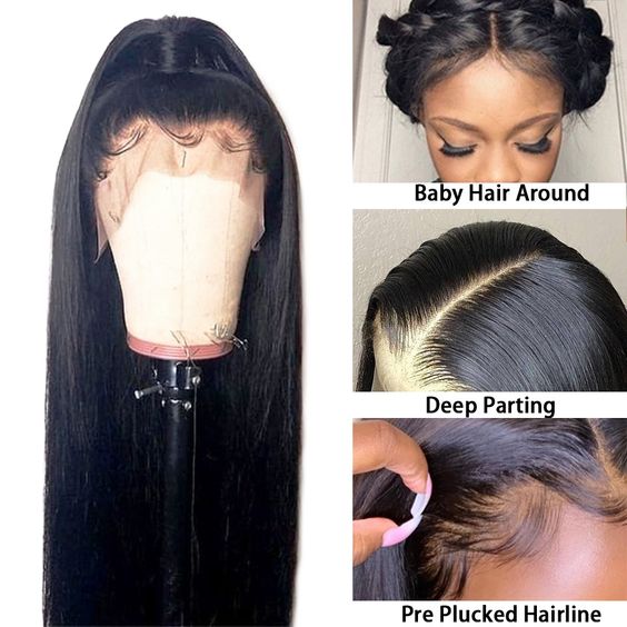 HD - Human Hair 5x5 Lace Closure Straight Wig