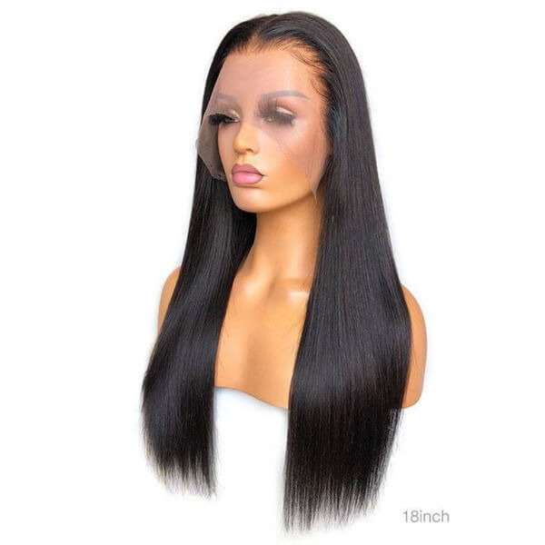 Human Hair 13x4 Full Lace Front Straight Wig