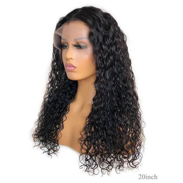 HD - Human Hair 13x4 Lace Front Deep Curly Wig