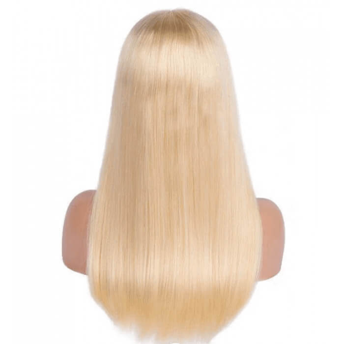 Human Hair 13x4 Lace Front #613 Blonde Straight Wig