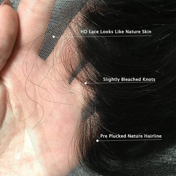 HD - Human Hair 5x5 Lace Closure Straight Wig